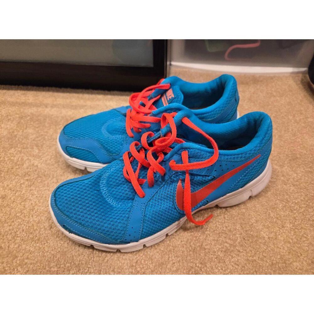 Nike blue red sneakers size 8